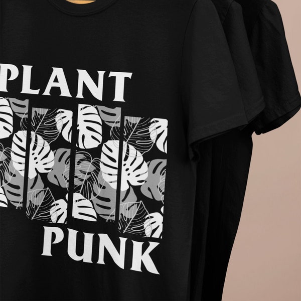 Plant Punk Shirt, Vegan, Black Flag, Straight Edge, Vegan Clothing, Plant Based, Organic, Fair, Animal Rights, Punk