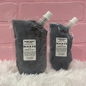 Black Ice 3oz, 6.5oz Squeezable Wax Melt | Soy Wax Melts image 1