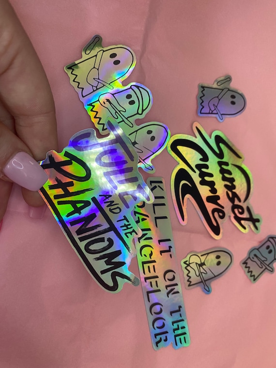 Julie and the Phantoms Sunset Curve Holographic Stickers. 7 to