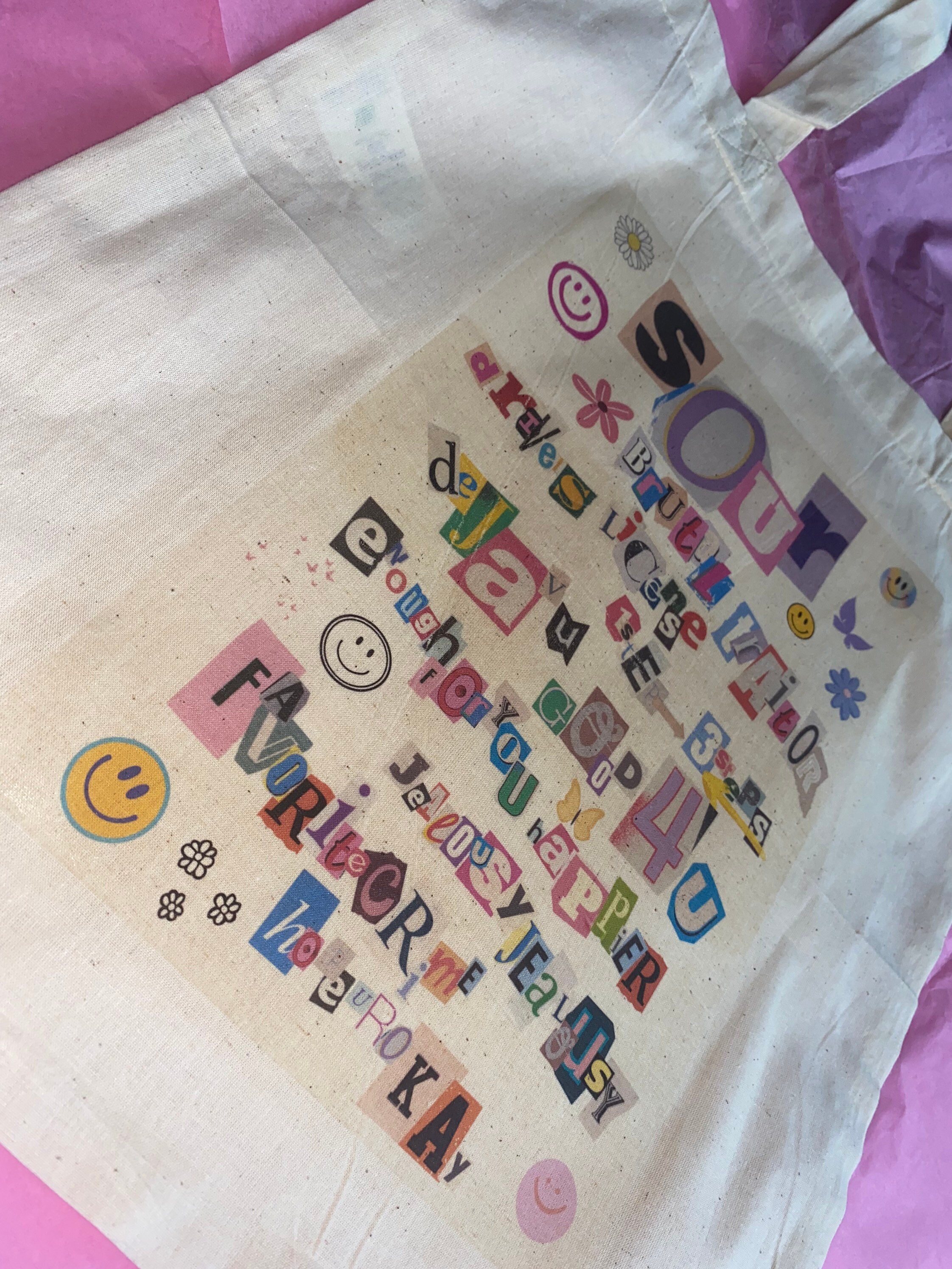 Olivia Rodrigo Sour Album Inspired Tote Bag perfect to Use - Etsy UK