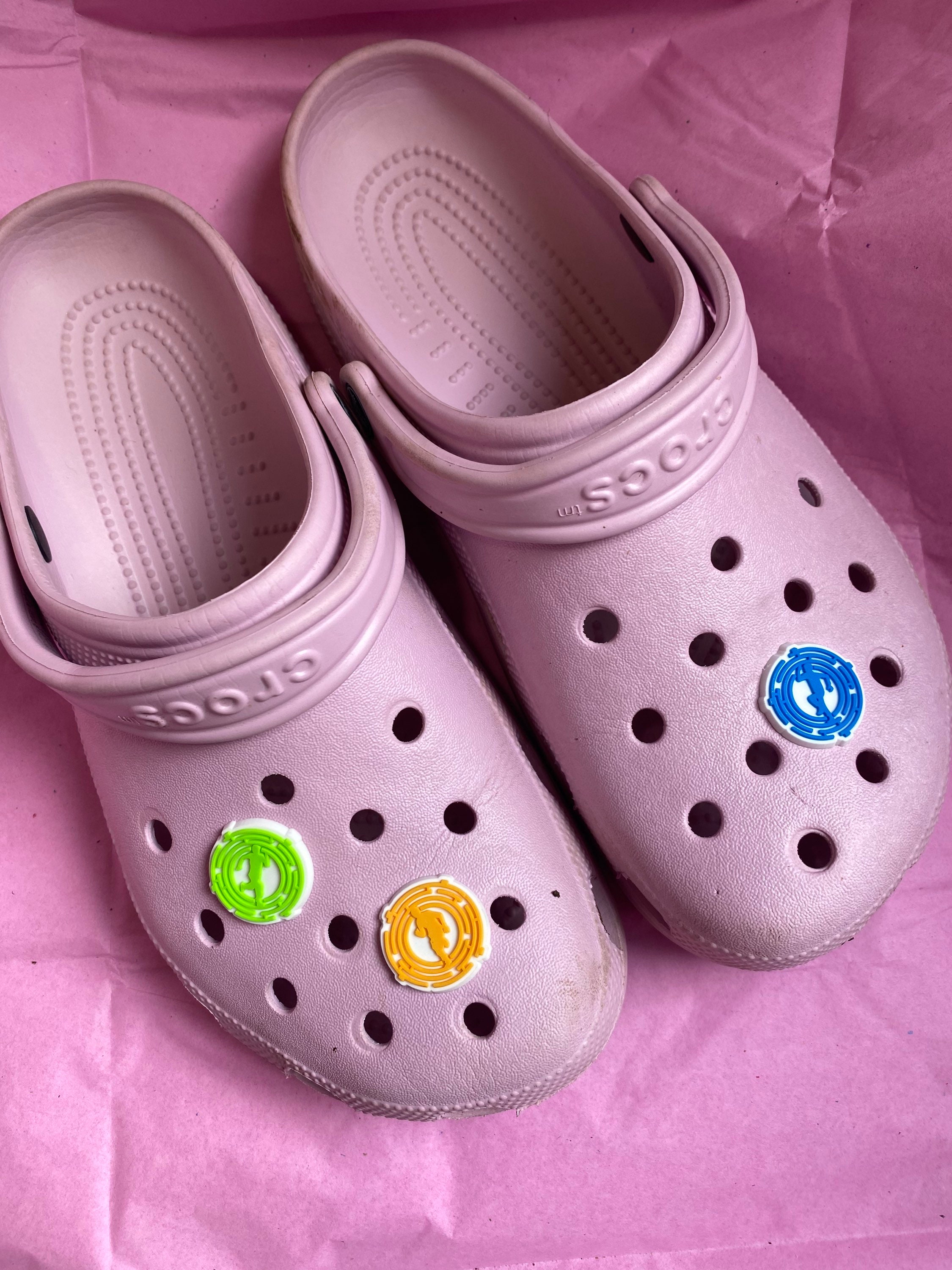 Just made these Jibbitz for a work project. Of course I had to buy the  perfect pair to go with them! What do you think? : r/crocs