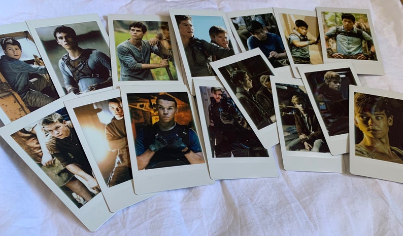 The Maze Runner inspired mini picture prints (3 in each pack) - 5 Characters to choose from! 