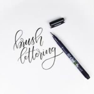 Penna a pennello Tombow - Fudenosuke - Punta dura. Scritte a mano, calligrafia, scrittura, pennello, pennello artistico, penna a pennello,