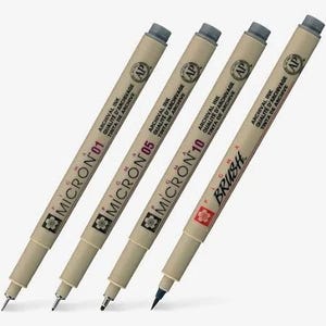 Sakura Pigma Micron Fineliner Set - Cool Gray - Pack of 4
