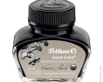 Encre Pelikan - Noir résistant aux documents Fount India 30 ml