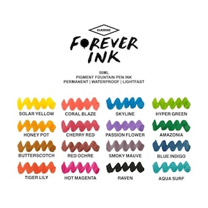 Diamine Forever Ink - 50ml bottles - choose colour