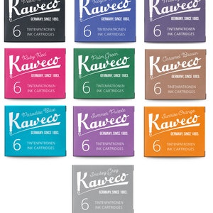 Kaweco インクカートリッジ - 英国国内送料無料 - 色をお選びください