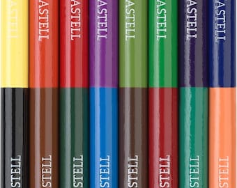 Faber-Castell Bicolor Colour Pencils - Set of 8 Pencils - 16 Colours