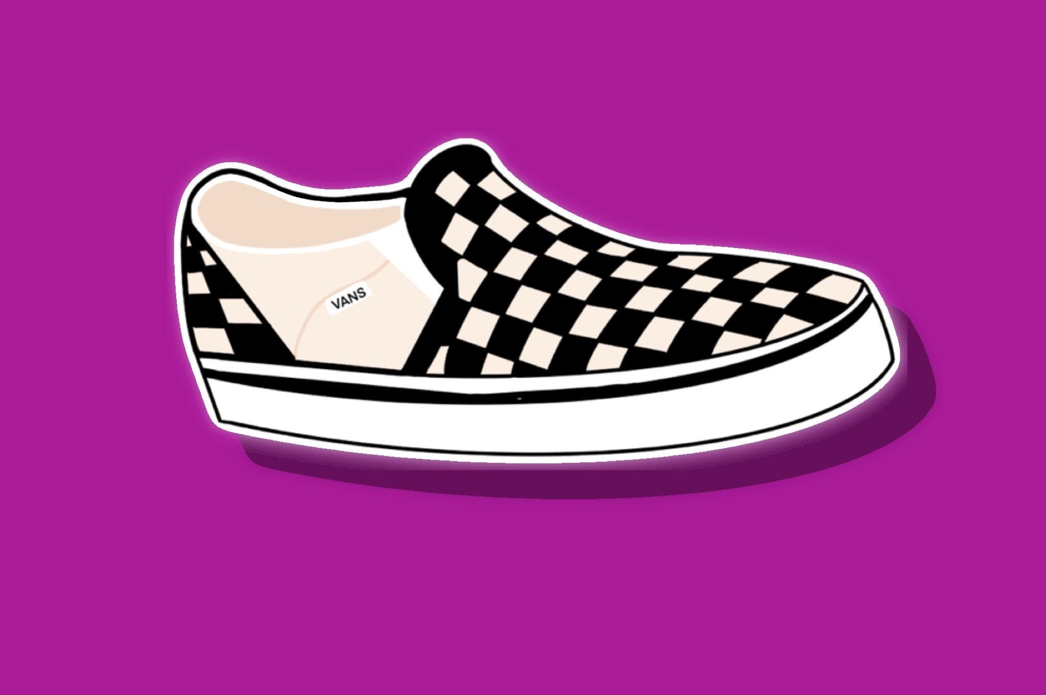 Vans Vans sticker sneaker head sneaker sticker Vans decal Etsy