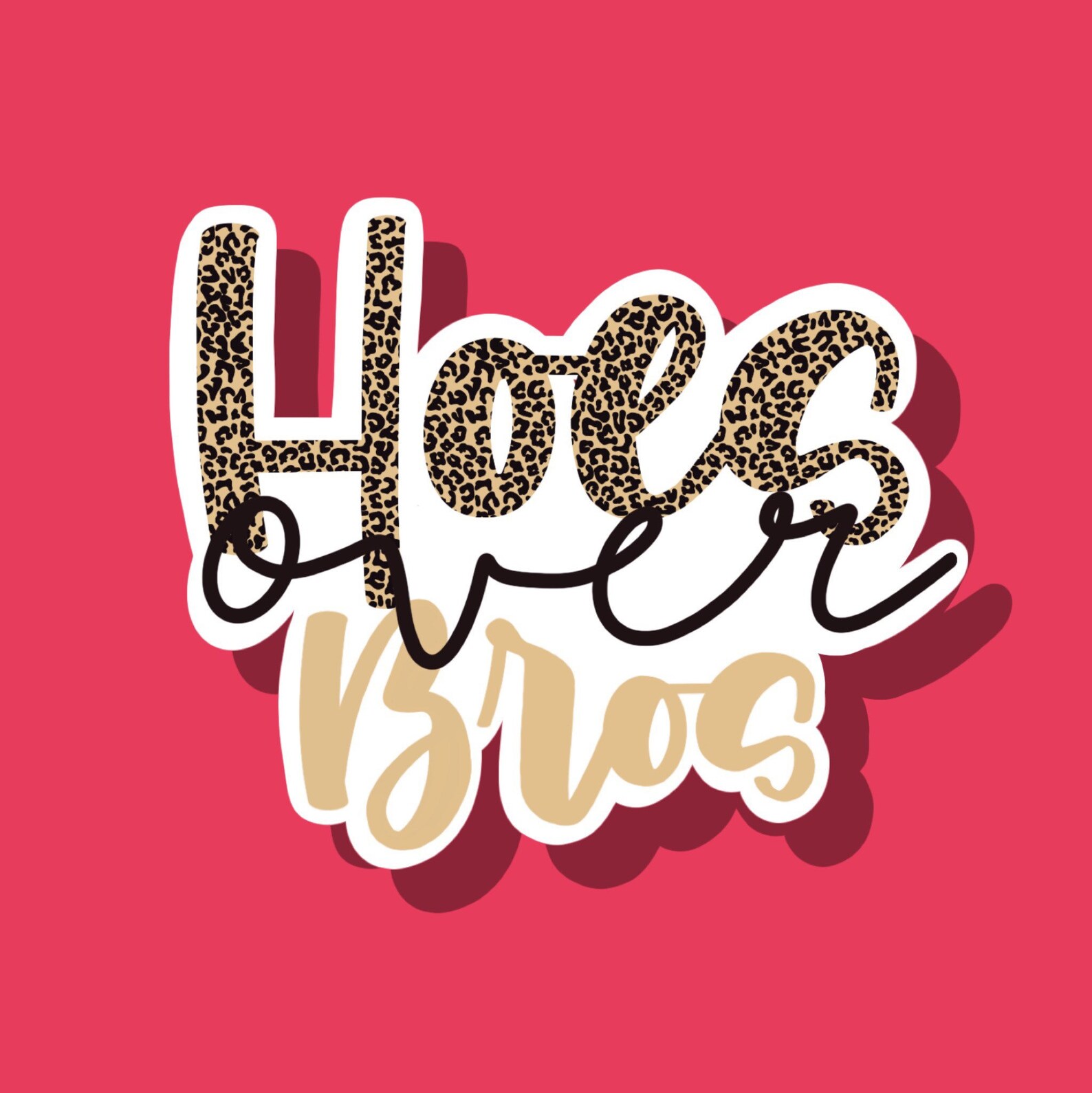 Hoes over Bros sticker girl power cute sticker laptop Etsy