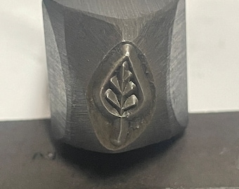 Leaf Design Steel Stamp