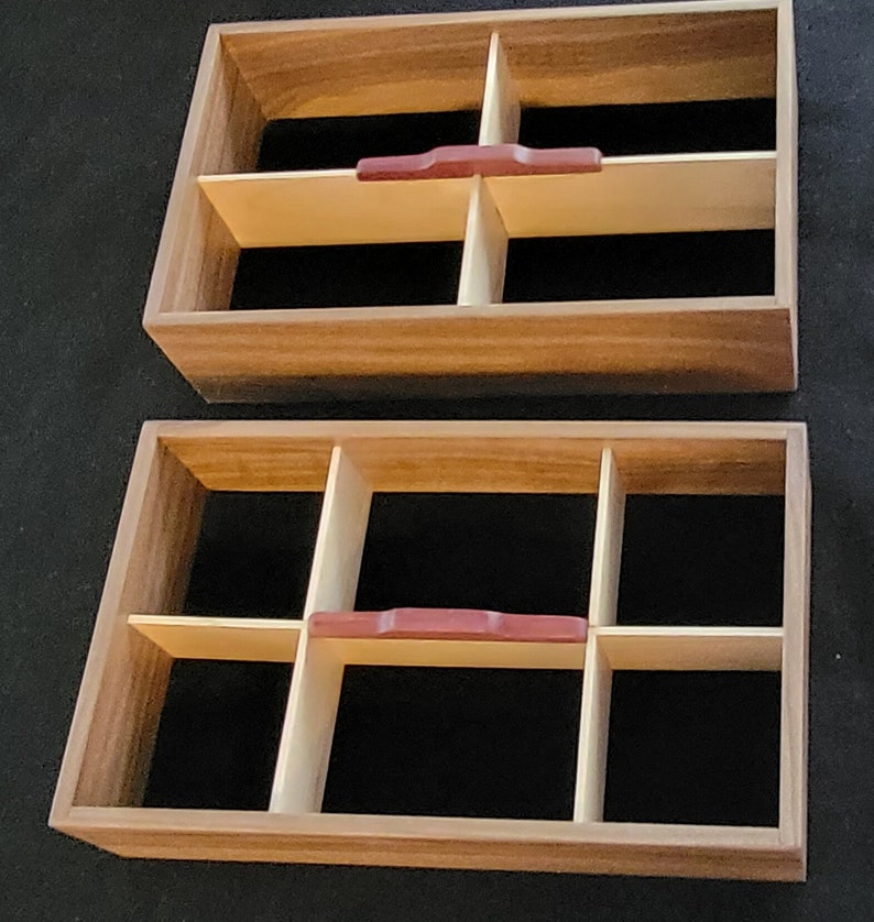 Heirloom Quality Jewelry Box With Removeable Divided Felt Lined Trays
