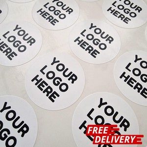 PEGATINAS CON LOGOTIPO PERSONALIZADAS, Etiquetas redondas con logotipo comercial, Pegatinas circulares de marca, Etiquetas comerciales, Pegatinas personalizadas, Etiquetas personalizadas