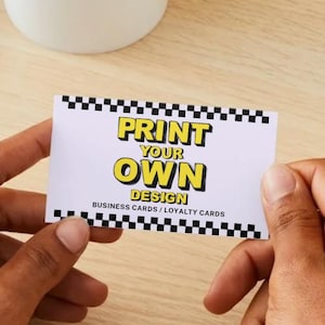 Custom Business Cards, Loyalty, Personalised Thank You Card – Print Your Design