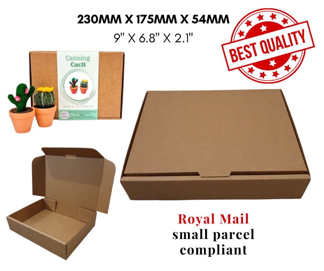 Kraft Packaging Box, Corrugated Cardboard Mailer (230mm X 175mm X 54mm ...