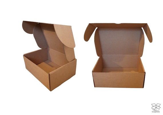 Kraft Cardboard Gift Boxes: 205x150x83mm Recyclable Packaging