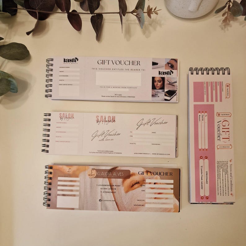 Gift Vouchers for Beauty Business, Aesthetics Gift Certificate