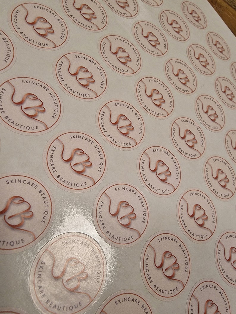 Round Logo Stickers, Custom Business Labels, Circle Branding Stickers, 1-2 Inch Stickers Size Options, personalised label stickers