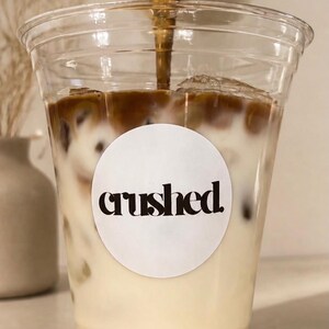 Personalised your Logo Stickers: Round Business Branding Labels 25mm, 37mm, 45mm, 51mm, 63mm, 88mm Cup stickers, drinks stickers