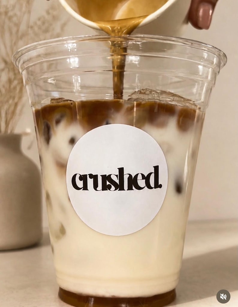 Personalised your Logo Stickers: Round Business Branding Labels 25mm, 37mm, 45mm, 51mm, 63mm, 88mm Cup stickers, drinks stickers