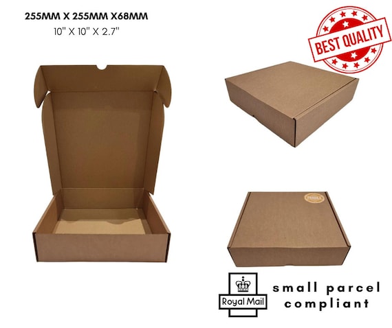 Kraft Cardboard Packaging Box, Small Postal Box (255mm)