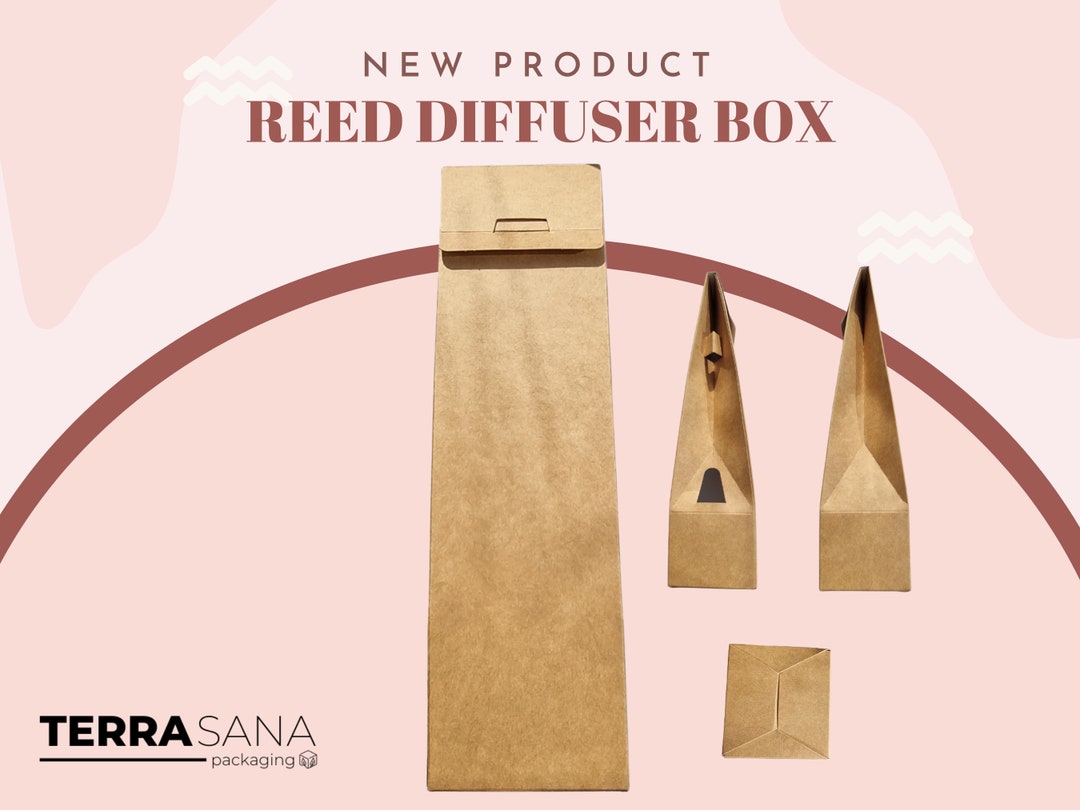 Kraft Reed Diffuser Box: 100ml Tapered Bottle Packaging - Etsy UK
