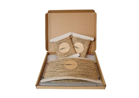 Natural Jute Twine: Rustic Hessian Cord for Gift Wrapping & Decor