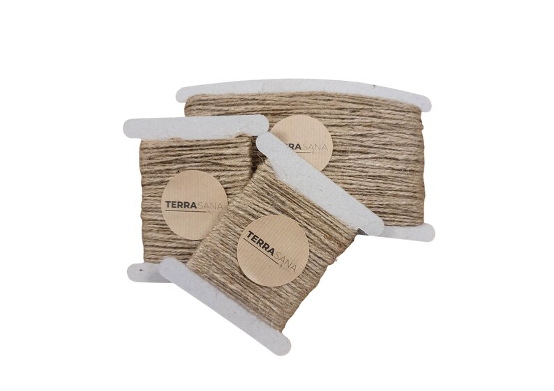 natural jute swine string, rustic finish, beautifully packaged, gift twine