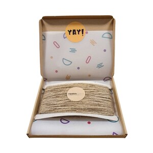 natural jute swine string, rustic finish, beautifully packaged, gift twine