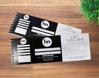 Custom Beauty / small Business Gift Voucher Book: 40 Vouchers