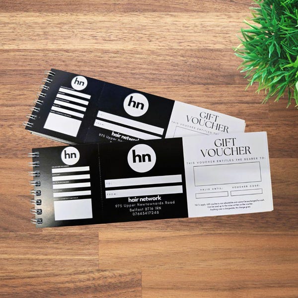 Custom Beauty / small Business Gift Voucher Book: 40 Vouchers