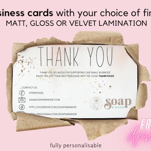 Cartes de visite personnalisées, logo nominatif personnalisé recto-verso, avis de petite entreprise, cartes de remerciement, cartes de fidélité, carte pour réseaux sociaux