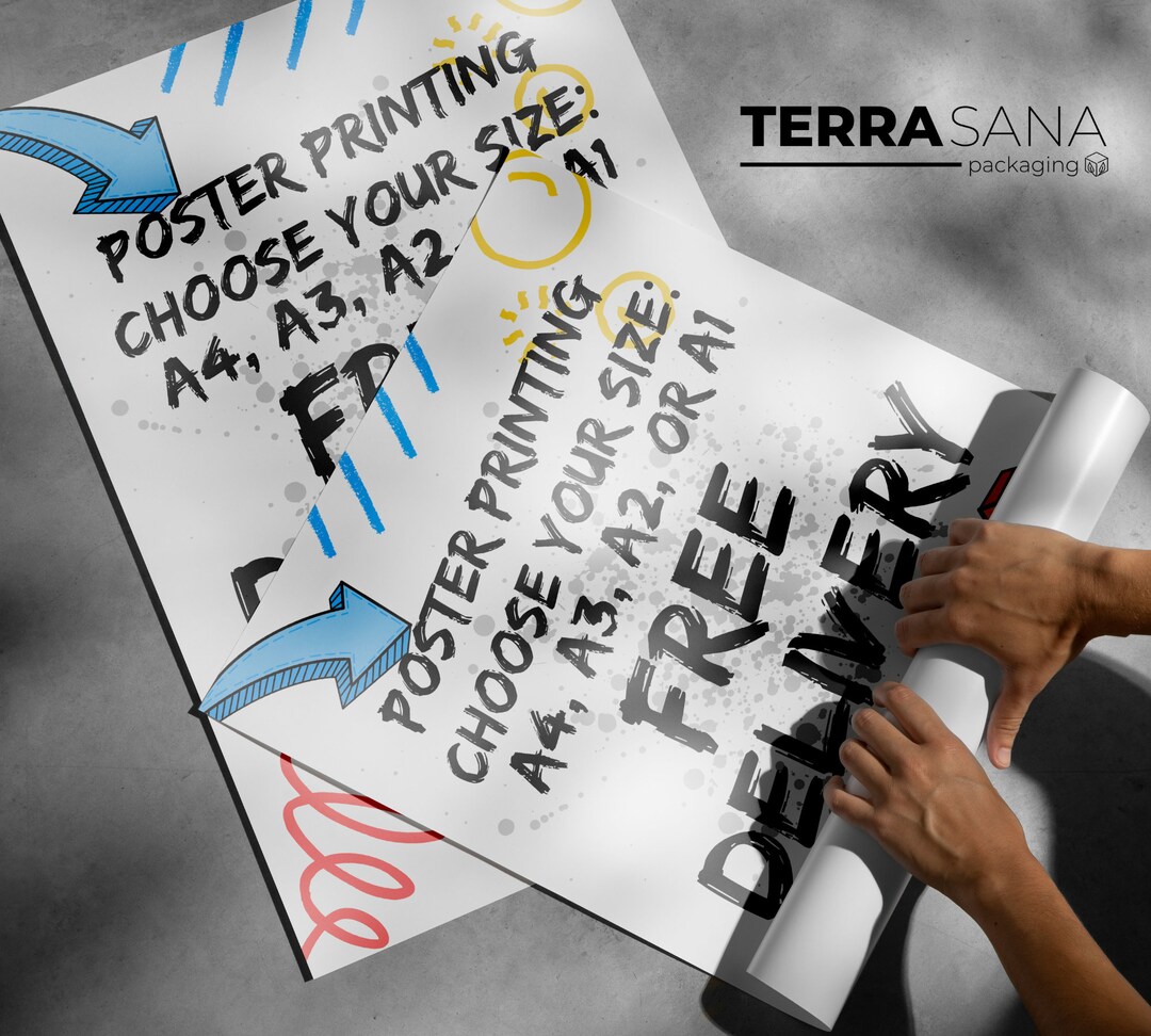 Posters Printing - Quality Custom Poster Printing A4, A3, A2, A1 - Etsy UK