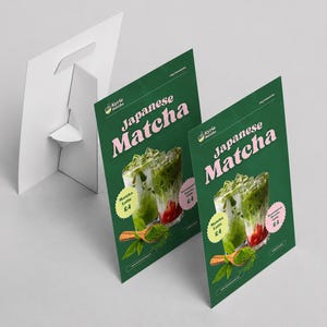 Custom Café Counter Signs | Personalised Strut Cards | Coffee Shop Menu Display | Hospitality POS Sign | Table Display Board