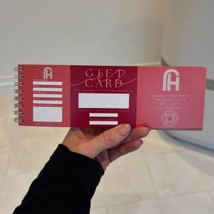 Personalised Beauty Gift Vouchers, business gift cards, gift voucher with envelope/wallet, Gift certificate custom printed gift card voucher