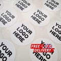 Personalised your Logo Stickers: Round Business Branding 25mm, 37mm, 45mm, 51mm, 63mm, 88mm labels for wedding, birthdays, event