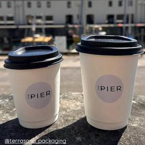 Personalised your Logo Stickers: Round Business Branding Labels 25mm, 37mm, 45mm, 51mm, 63mm, 88mm, cafe stickers, cup coffee stickers