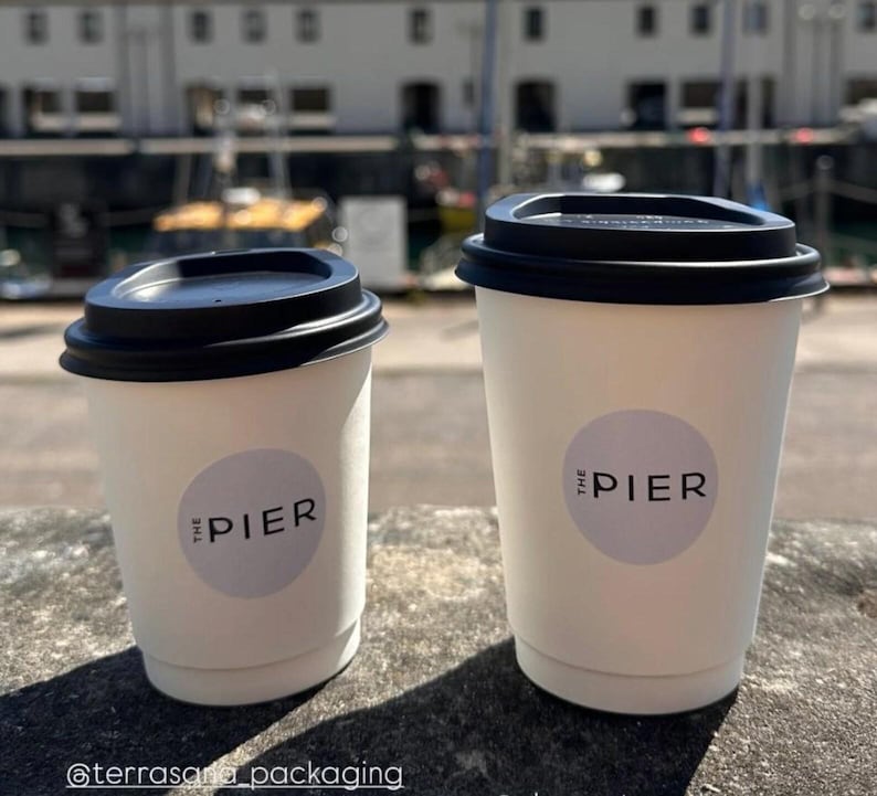 Personalised your Logo Stickers: Round Business Branding Labels 25mm, 37mm, 45mm, 51mm, 63mm, 88mm, cafe stickers, cup coffee stickers