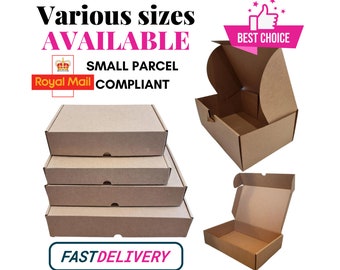 Small Parcel Brown Cardboard Boxes: Royal Mail Compliant, Eco Friendly