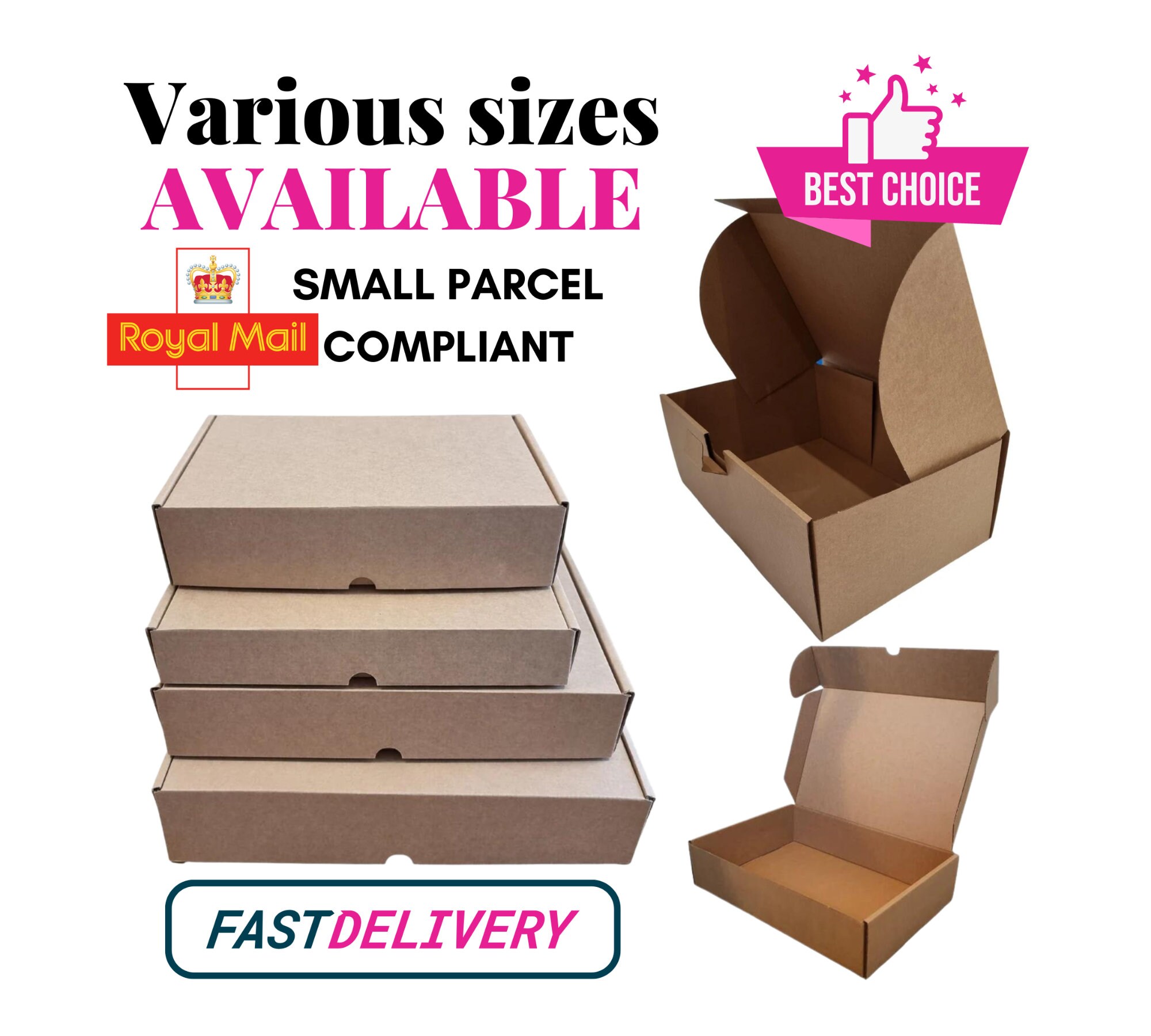 20x Tiny Shipping Boxes, Small Parcel Flat Shipping Boxes, Mailers for  Small Business, Packaging Boxes Wholesale 