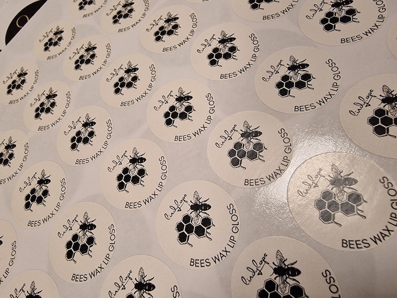 Round Logo Stickers, Custom Business Labels, Circle Branding Stickers, 1-2 Inch Stickers Size Options, personalised label stickers