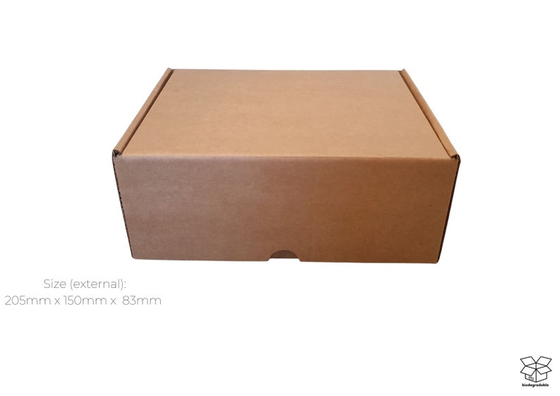 recyclable cardboard postal box,
Royal Mail small parcel compliant postal box