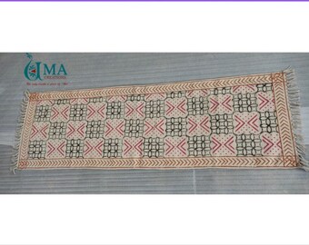 2x6 feet Rug Runner| Yoga Mat| Pilates| Prayer Rug| Table Rug| Cotton Rug Runner| Handmade Rug Runner| Unique Yoga Mat| Christmas Gift