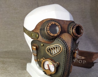 Steampunk mask "Steam-Man"