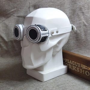 Steampunk leather goggles &quot;Ghost II&quot;