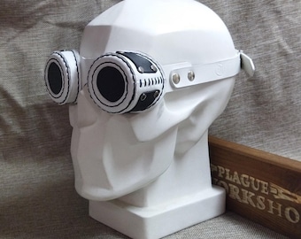Steampunk leren zwembril "Ghost II"