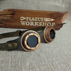 Steampunk leather goggles &quot;Mark II&quot;