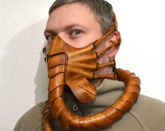 Alien Facehugger original leather mask