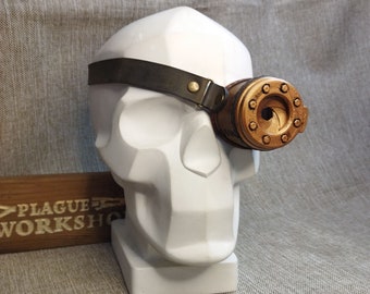 Steampunk leather monokular