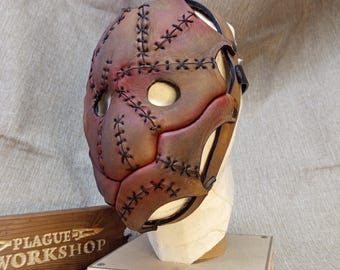 Máscara de terror de cuero "Cicatriz"